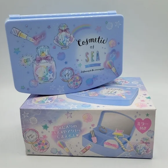 Qlia Cosmetic of Sea Beauty Blue cosmetic jewelry Box - Picture 10 of 10